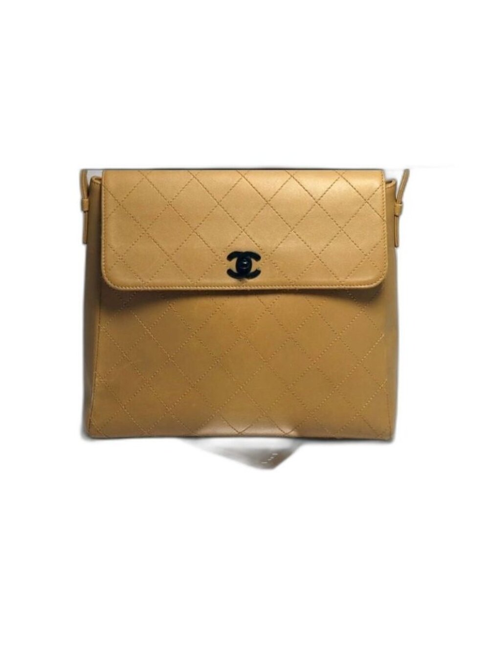 Chanel No 5 Quilted Gunmetal Leather Shoulder Bag